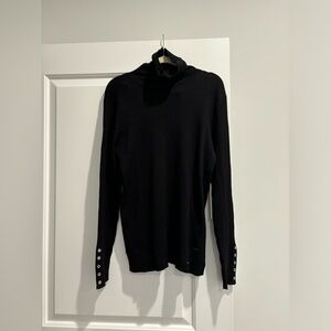 Modern Essentials Black Long Sleeve Turtleneck